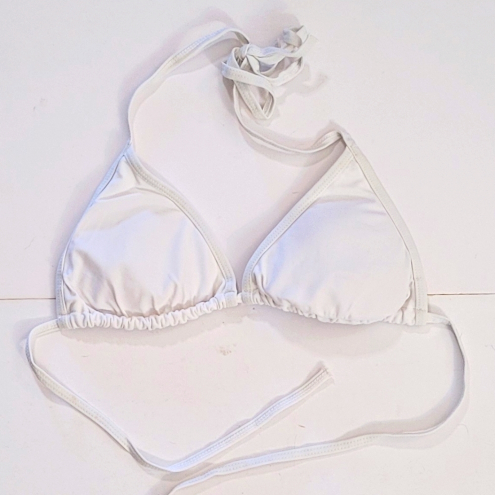 White bikini top